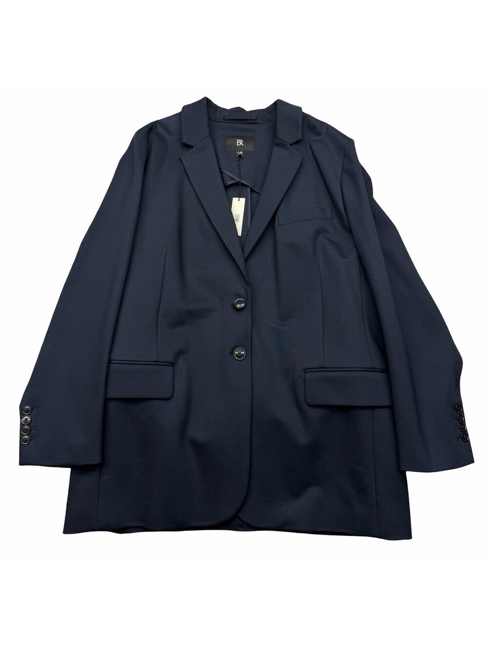 Banana Republic Men's Viscose Stretch Sport Coat Blazer Jacket Navy Blue Size L
